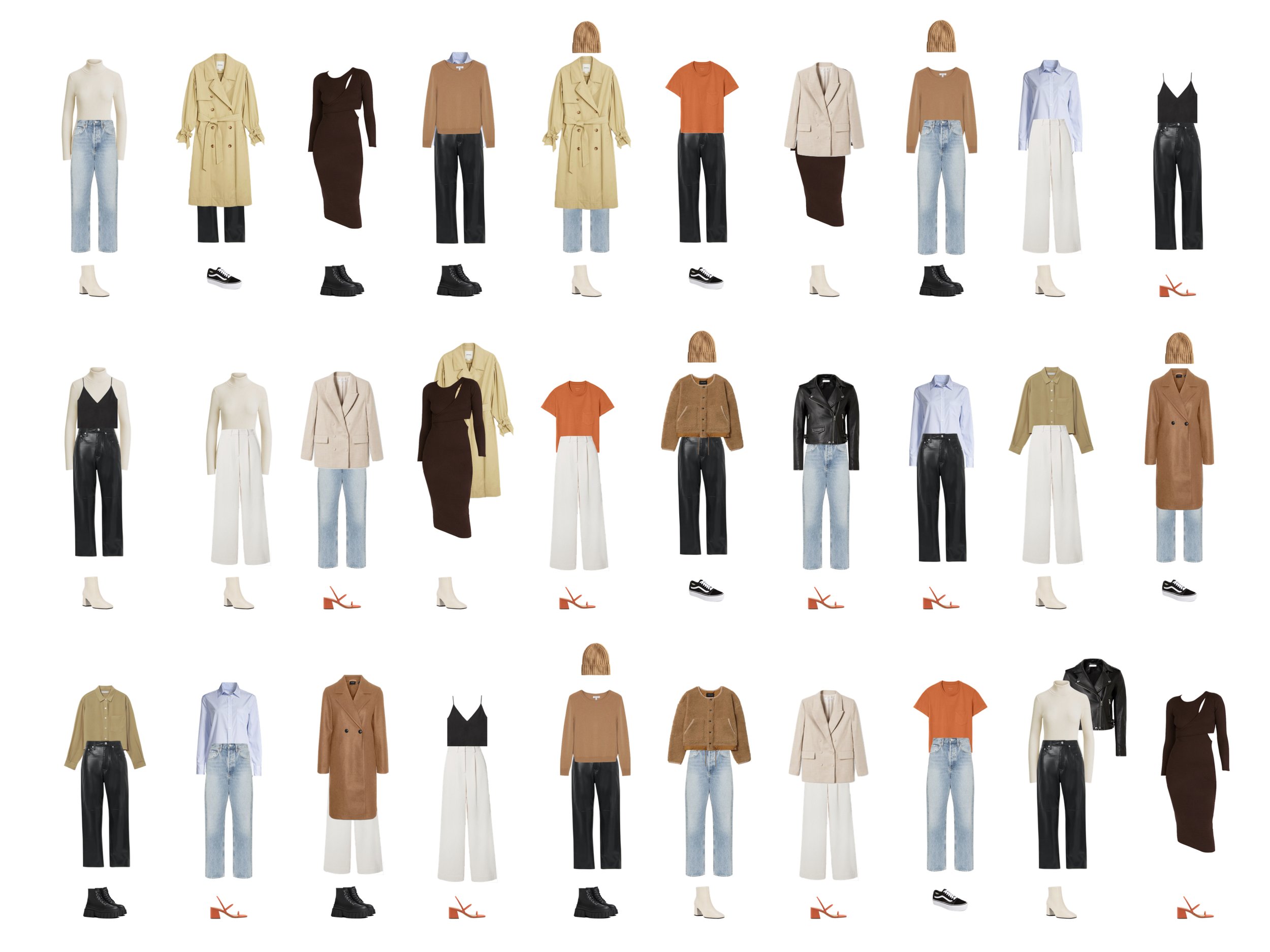 Fall Winter Capsule Wardrobe on a Budget All Under 100 alyssa rudman